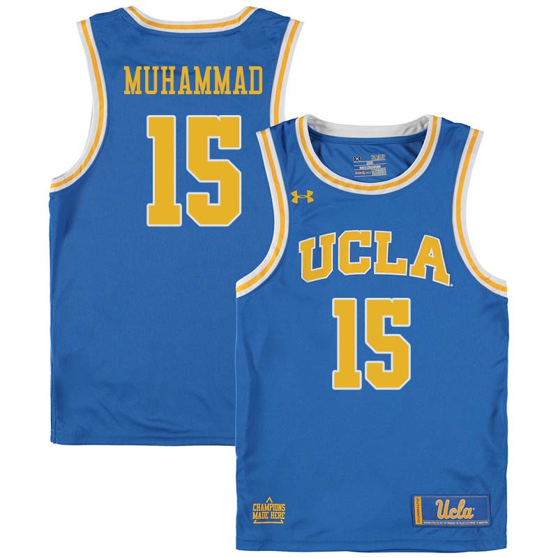 Men #15 Shabazz Muhammad UCLA Bruins College Basketball Jerseys Sale-Blue